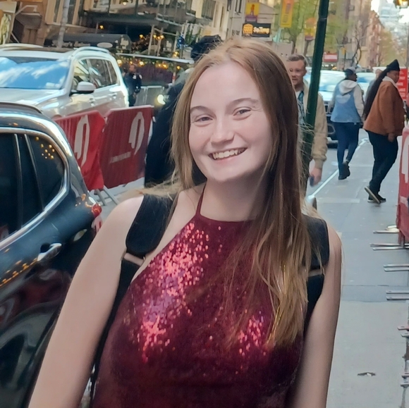 Burgundy Pageant/Prom dress - Picture 2 of 2